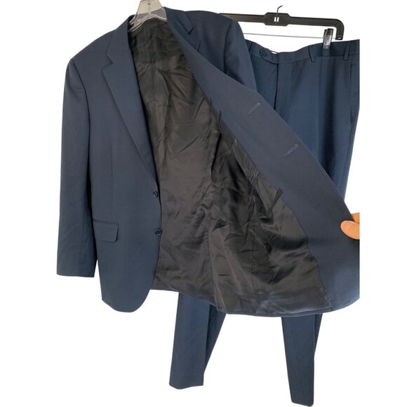 Canali Mens Navy Wool Suit 2-Piece Set 40R Italy L13290/37 Classic - Picture 3 of 16